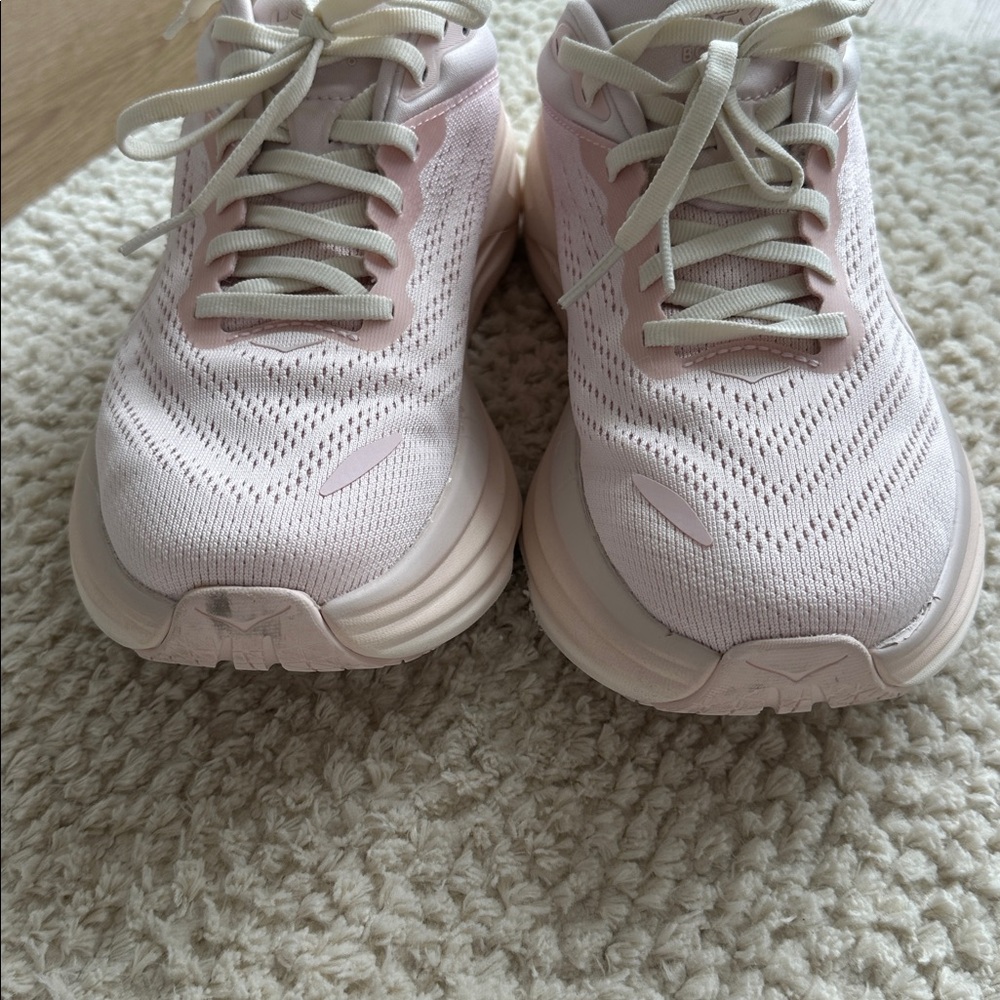 Hoka Light Pink Athletic Sneakers - Picture 6 of 7